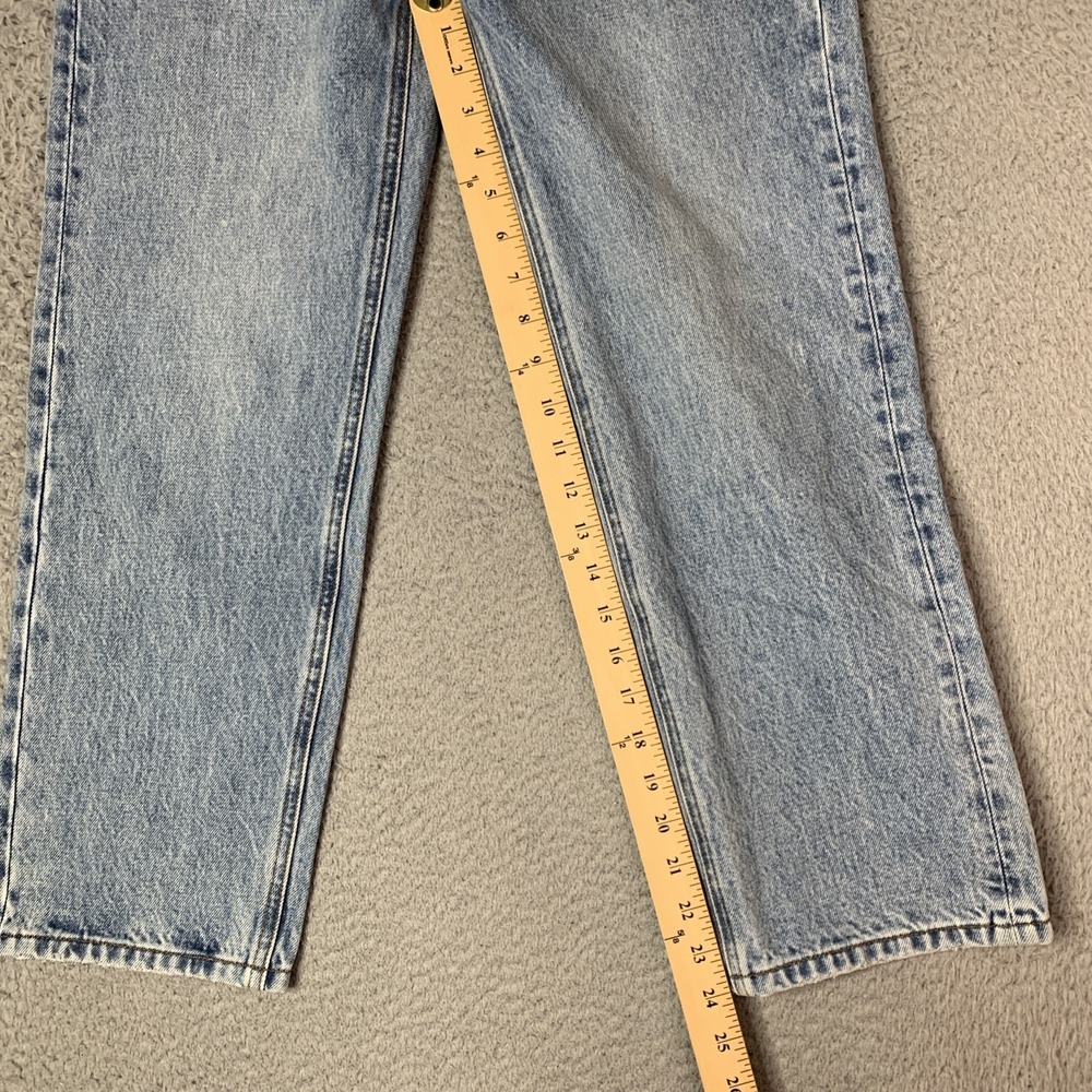 Hey Joanie Y2K 90's straight loose Women's Jeans Size XS 24 Mid Rise 10" - Picture 3 of 15